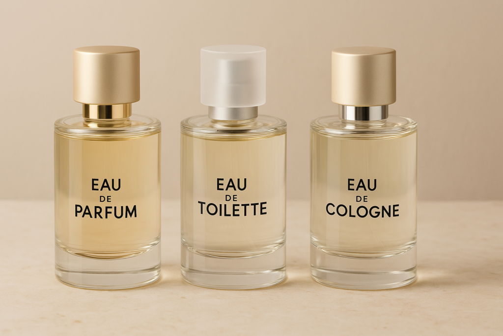 diferenças entre eau de parfum, eau de toilette e água de colônia