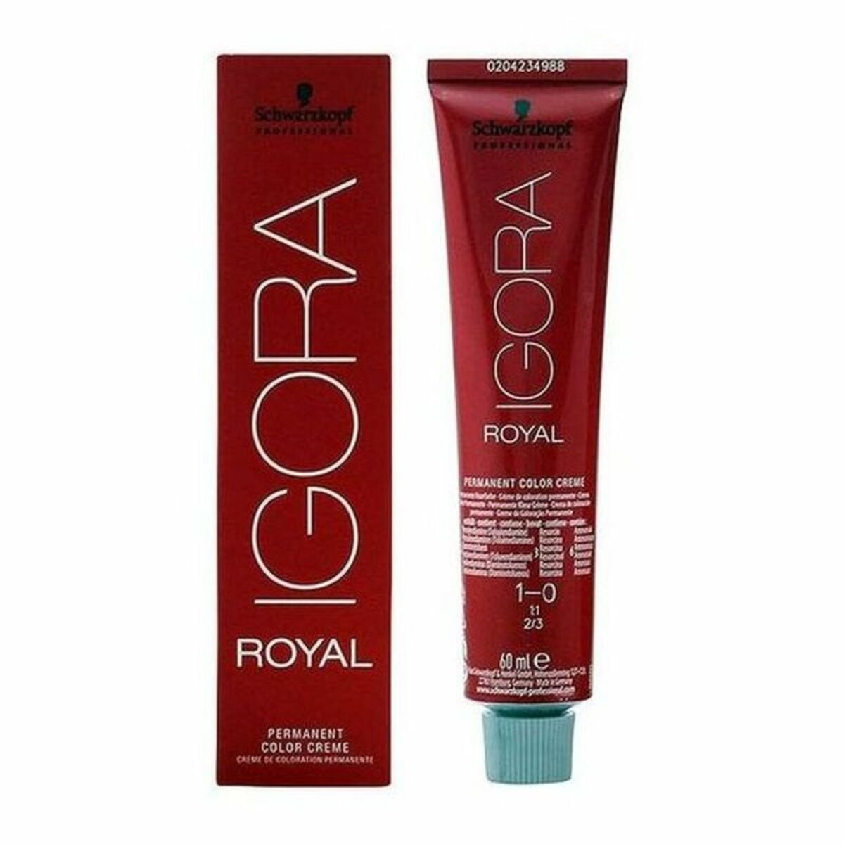 Tinte Permanente Igora Royal Schwarzkopf Igora Royal 1-0 Nº 1-0 Nº 9.0-rubio muy claro Nº 8.0-rubio claro 60 ml 1 S0530883_0