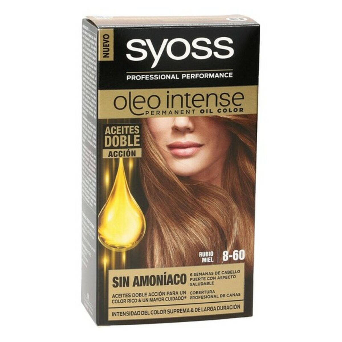 Tinte Permanente Syoss Olio Intense Sin amoniaco Nº 8,60 Rubio Miel 1 S0585346_0