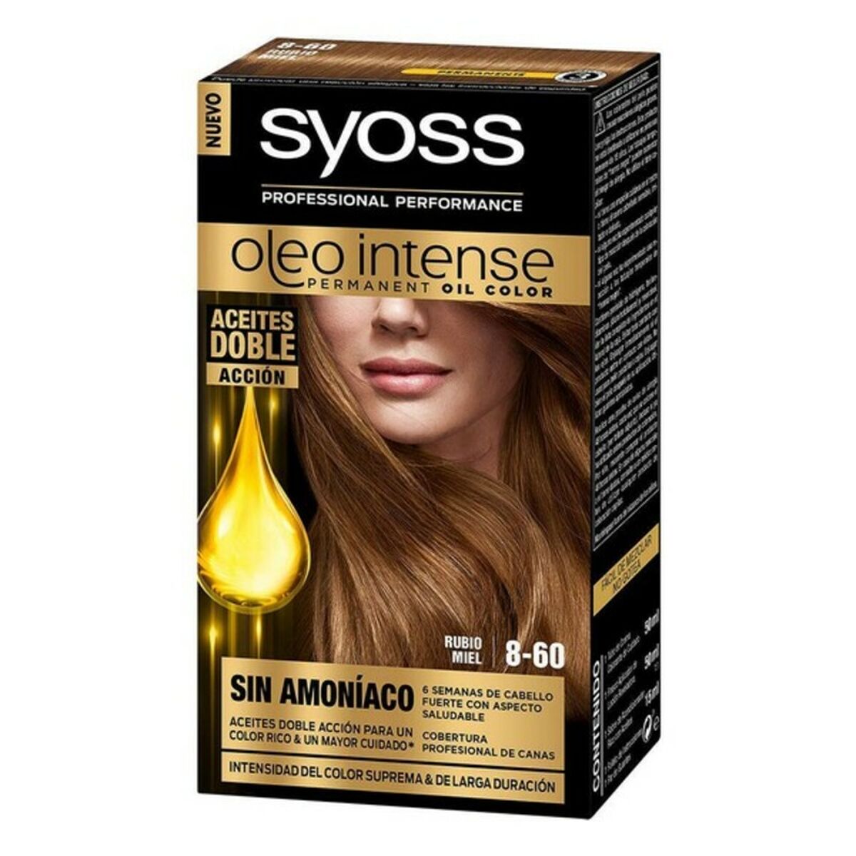 Tinte Permanente Syoss Olio Intense Sin amoniaco Nº 8,60 Rubio Miel 5 S0585346_4