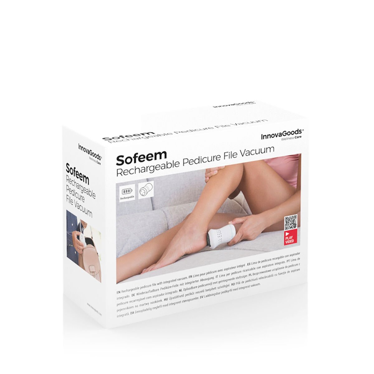 Sofeem InnovaGoods 10 wiederaufladbare Pedikürefeile mit integriertem Vakuum V0103225_9