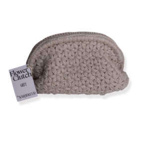 Bolso Flower clutch Sarahkeer de lana Merino