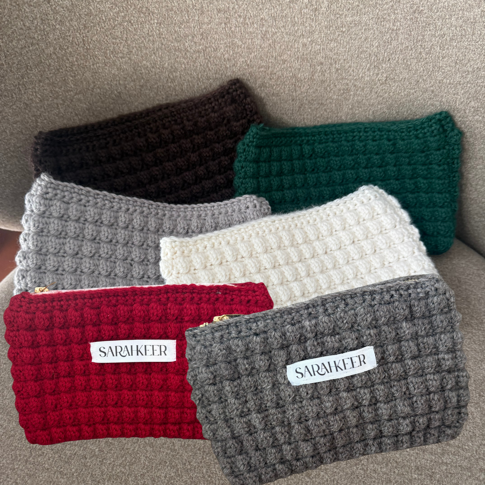 Sac à bulles, trousse de toilette en forme de canne à sucre, par Sarahkeer 2 Trousse de toilette Grinch à bulles par Sarahkeer