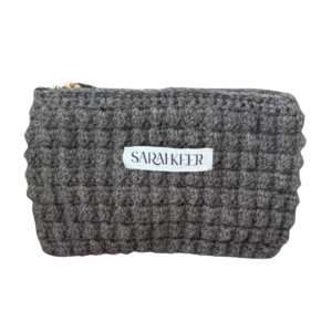 Kulturbeutel, Luftpolsterbeutel, Dunkelgrau von Sarahkeer