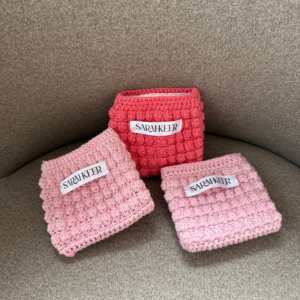 Kosmetiktasche Bubble Mini Bag Rose von Sarahkeer