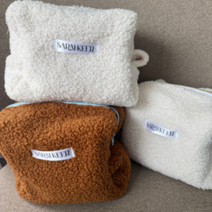 Kulturbeutel Teddy-Tasche weiß von Sarahkeer