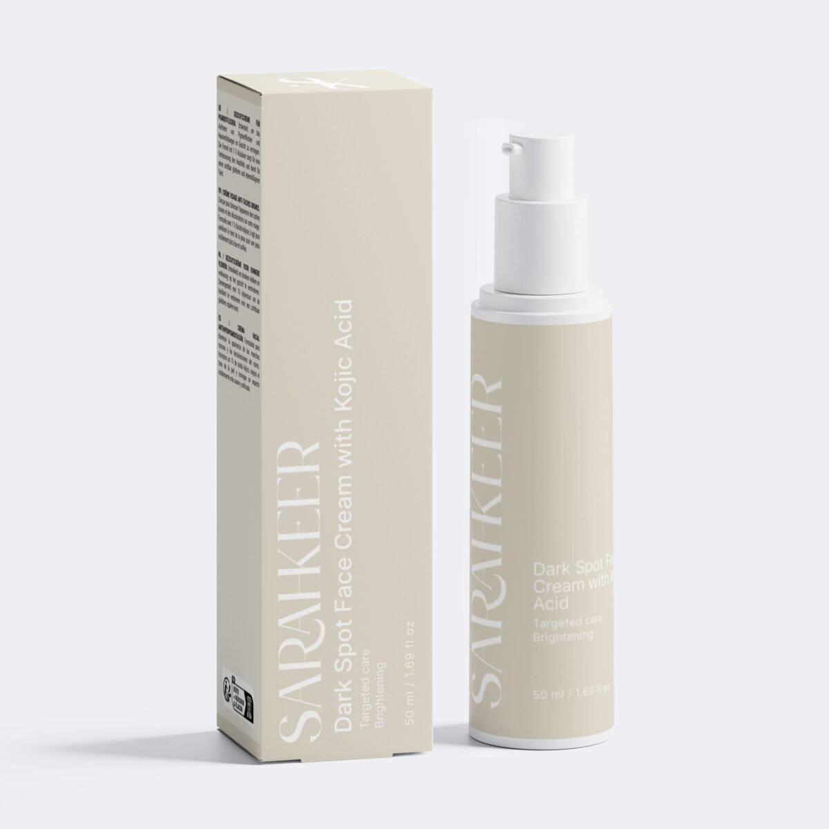 Crema facial para manchas oscuras con ácido kójico