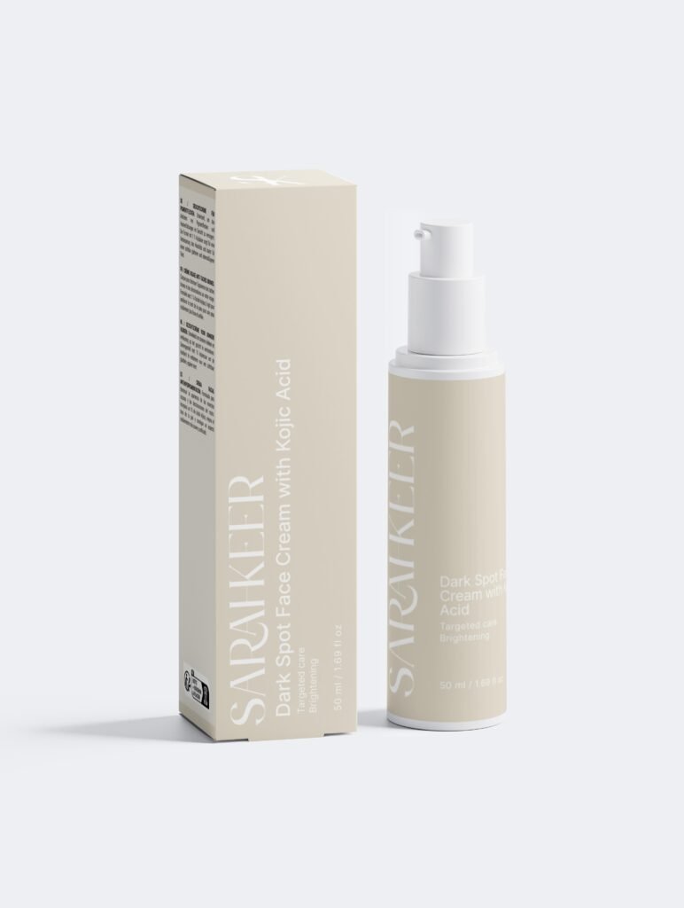 Crema facial para manchas oscuras con ácido kójico