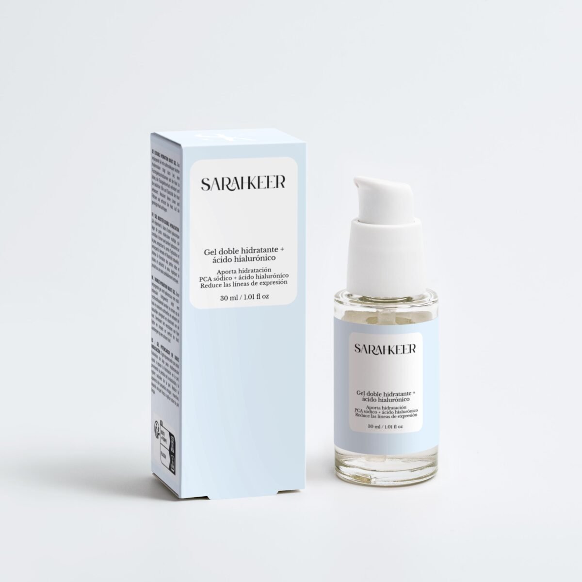 Gel doble hidratante + ácido hialurónico 30 ml